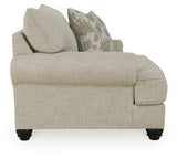 Asanti Fog Oversized Chair and Ottoman - Ornate Home