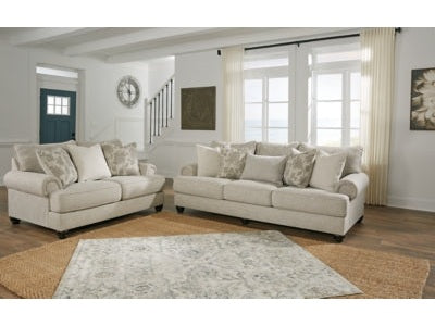 Asanti Fog Sofa and Loveseat - Ornate Home