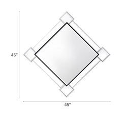 Asbury Mirrored & Chrome Accent Mirror (Wall) - Ornate Home