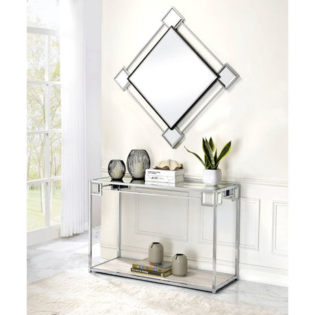 Asbury Mirrored & Chrome Accent Mirror (Wall) - Ornate Home