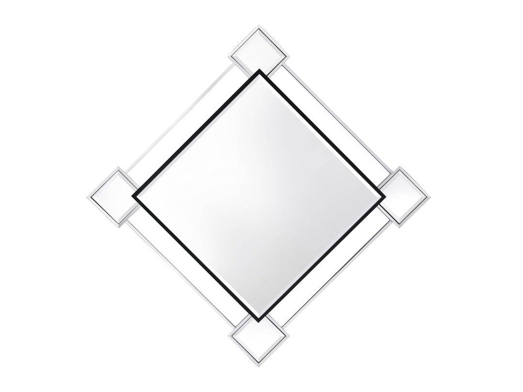 Asbury Mirrored & Chrome Accent Mirror (Wall) - Ornate Home