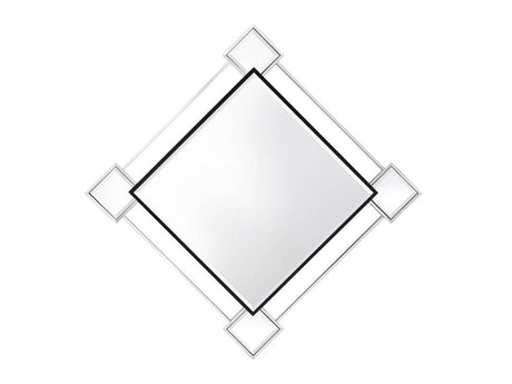 Asbury Mirrored & Chrome Accent Mirror (Wall) - Ornate Home