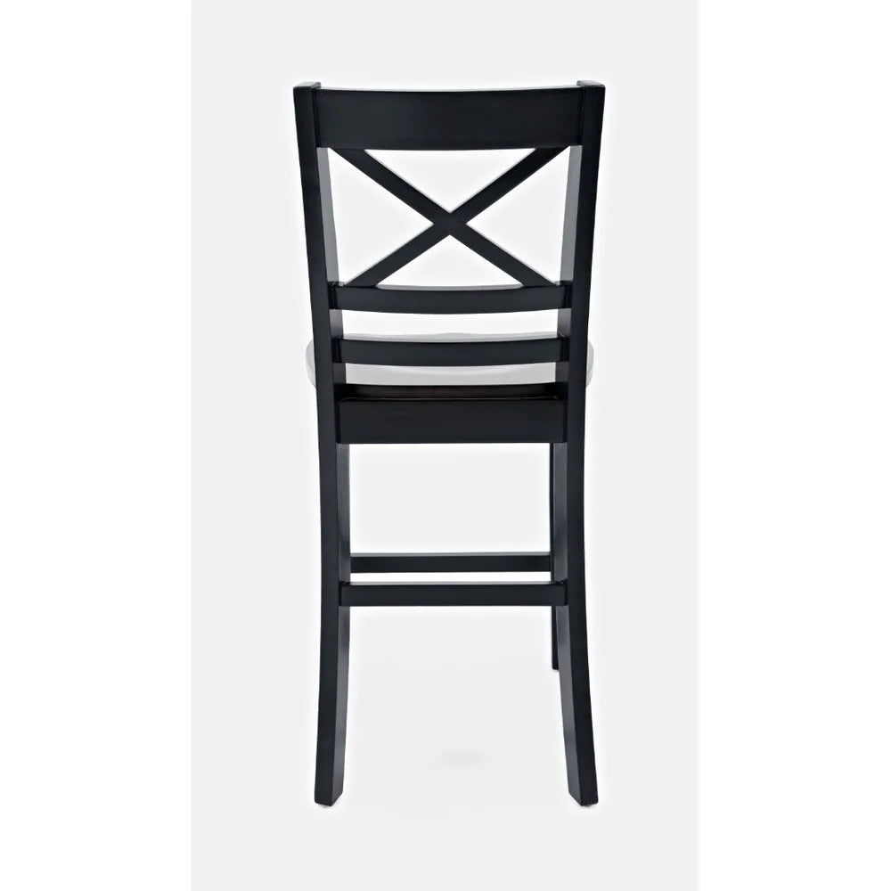 Asbury Park Black/Autumn Brown Counter Dining Table, (2) Stools, Bench - Ornate Home