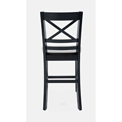 Asbury Park Black/Autumn Brown Counter Dining Table, (2) Stools, Bench - Ornate Home