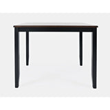 Asbury Park Black/Autumn Brown Counter Dining Table, (2) Stools, Bench - Ornate Home