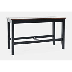 Asbury Park Black/Autumn Brown Counter Dining Table, (2) Stools, Bench - Ornate Home