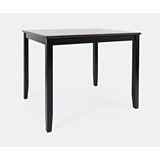 Asbury Park Black/Autumn Brown Counter Dining Table, (2) Stools, Bench - Ornate Home