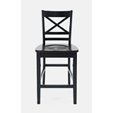 Asbury Park Black/Autumn Brown Counter Dining Table, (2) Stools, Bench - Ornate Home