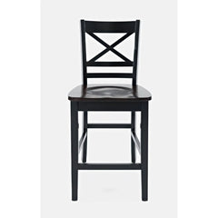 Asbury Park Black/Autumn Brown Counter Dining Table, (2) Stools, Bench - Ornate Home