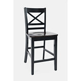 Asbury Park Black/Autumn Brown Counter Dining Table, (2) Stools, Bench - Ornate Home