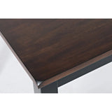 Asbury Park Black/Autumn Brown Counter Dining Table, (2) Stools, Bench - Ornate Home