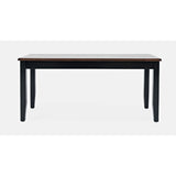 Asbury Park Black/Autumn Brown Dining Table, (2) Chairs, Bench - Ornate Home