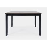 Asbury Park Black/Autumn Brown Dining Table, (2) Chairs, Bench - Ornate Home