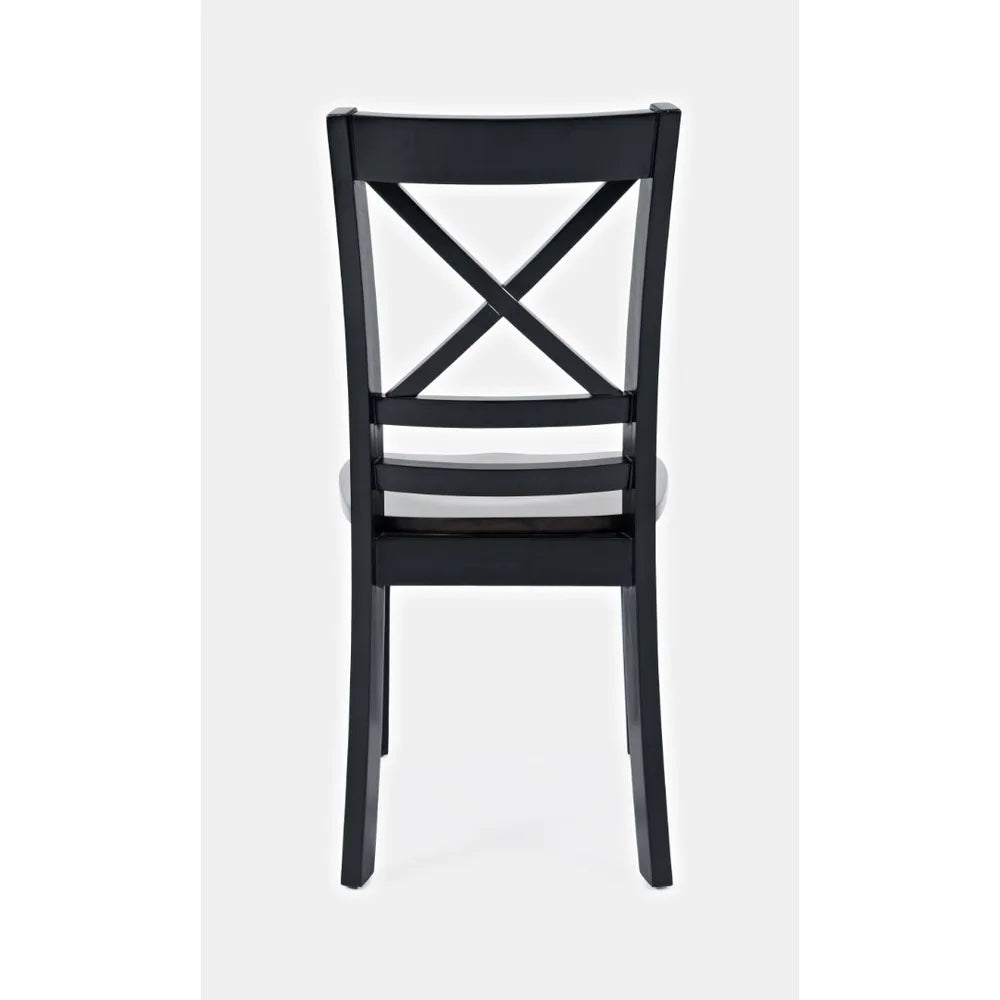 Asbury Park Black/Autumn Brown Dining Table, (2) Chairs, Bench - Ornate Home