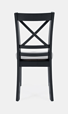 Asbury Park Black/Autumn Brown Dining Table, 4 Chairs, Bench - Ornate Home