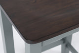 Asbury Park Grey/Autumn Brown Backless Saddle Stool (Set of 2) - Ornate Home