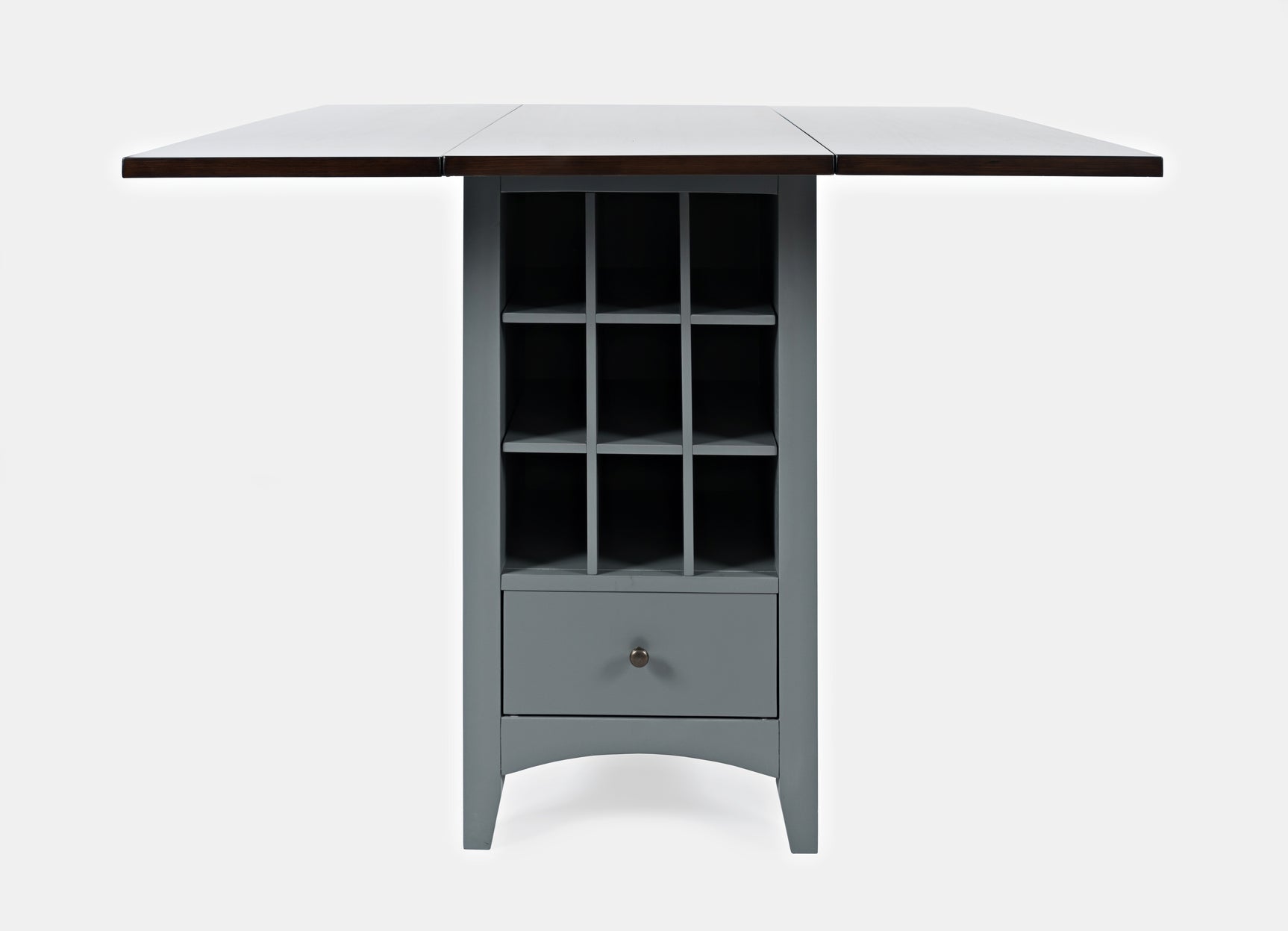Asbury Park Grey/Autumn Brown Counter Drop Leaf Table - Ornate Home