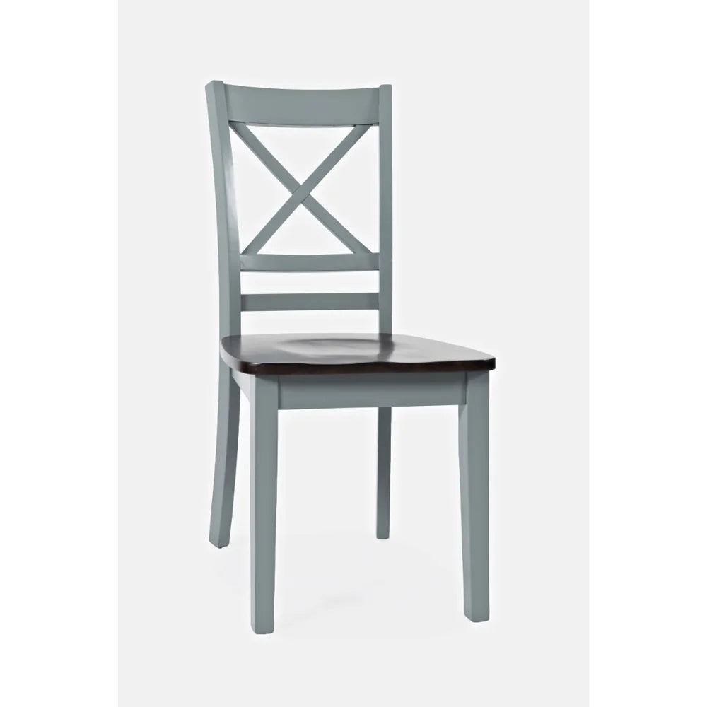Asbury Park Grey/Autumn Brown Dining Table, (2) Chairs, Bench - Ornate Home