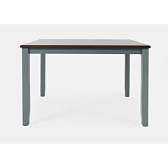 Asbury Park Grey/Autumn Brown Dining Table, (2) Chairs, Bench - Ornate Home