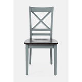 Asbury Park Grey/Autumn Brown Dining Table, (2) Chairs, Bench - Ornate Home