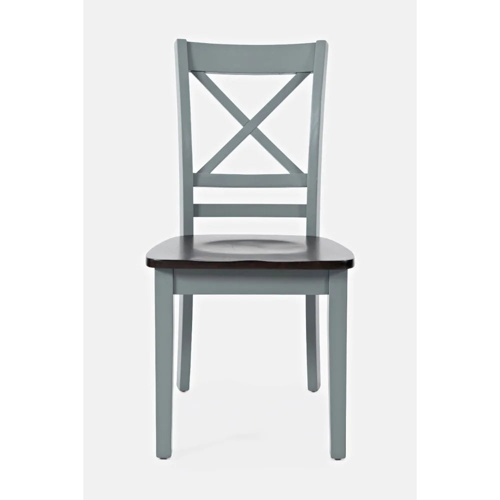 Asbury Park Grey/Autumn Brown Dining Table, (2) Chairs, Bench - Ornate Home