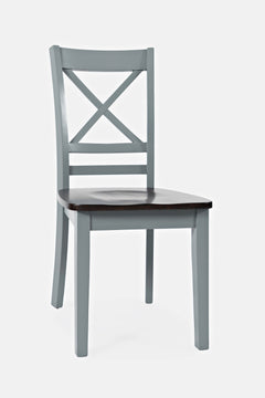 Asbury Park Grey/Autumn Brown Dining Table w/ 4 Chairs, Bench - Ornate Home