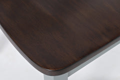 Asbury Park Grey/Autumn Brown Dining Table w/ 4 Chairs, Bench - Ornate Home