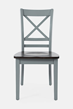 Asbury Park Grey/Autumn Brown Dining Table w/ 4 Chairs, Bench - Ornate Home