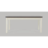 Asbury Park White/Autumn Brown Dining Table, (2) Chairs, Bench - Ornate Home