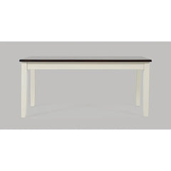 Asbury Park White/Autumn Brown Dining Table, (2) Chairs, Bench - Ornate Home