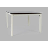 Asbury Park White/Autumn Brown Dining Table, (2) Chairs, Bench - Ornate Home
