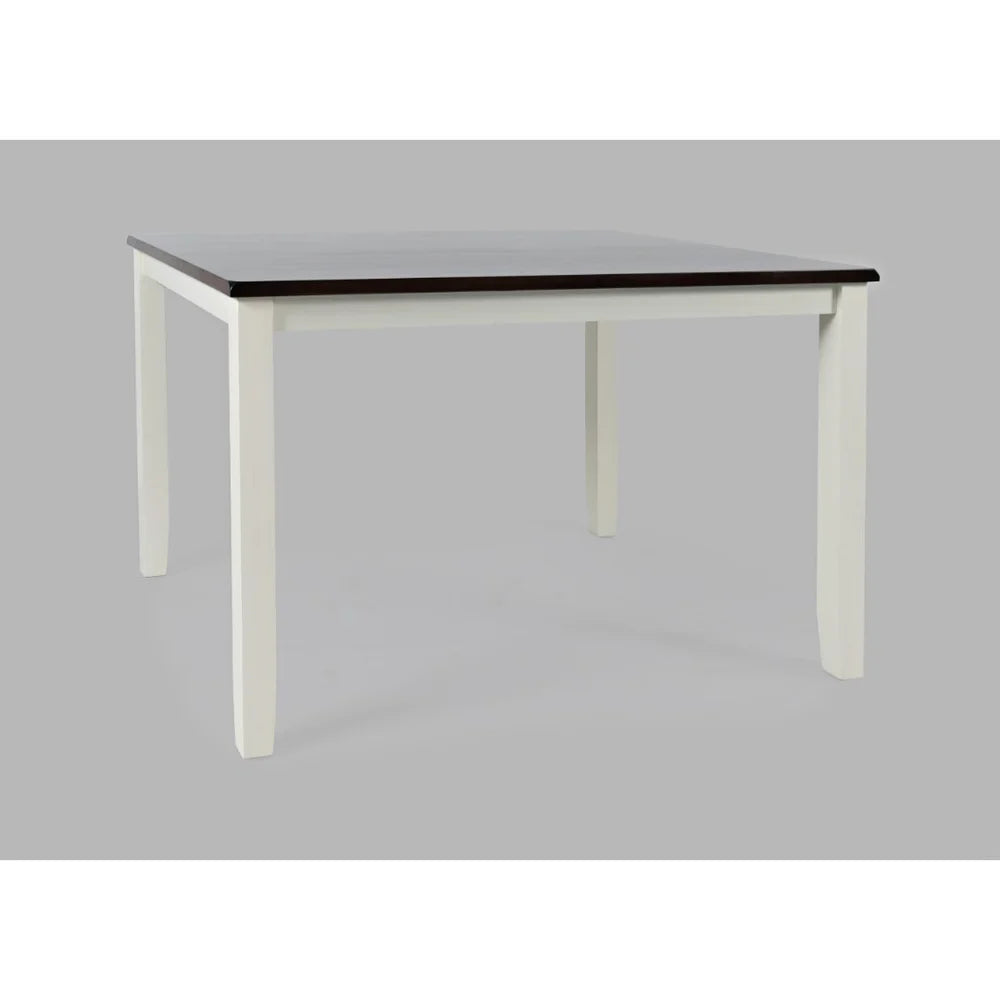 Asbury Park White/Autumn Brown Dining Table, (2) Chairs, Bench - Ornate Home