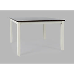 Asbury Park White/Autumn Brown Dining Table, (2) Chairs, Bench - Ornate Home