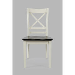 Asbury Park White/Autumn Brown Dining Table, (2) Chairs, Bench - Ornate Home