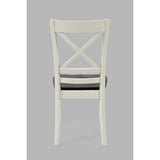 Asbury Park White/Autumn Brown Dining Table, (2) Chairs, Bench - Ornate Home