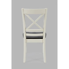 Asbury Park White/Autumn Brown Dining Table, (2) Chairs, Bench - Ornate Home