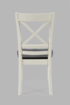 Asbury Park White/Autumn Brown Dining Table w/ 4 Chairs, Bench - Ornate Home