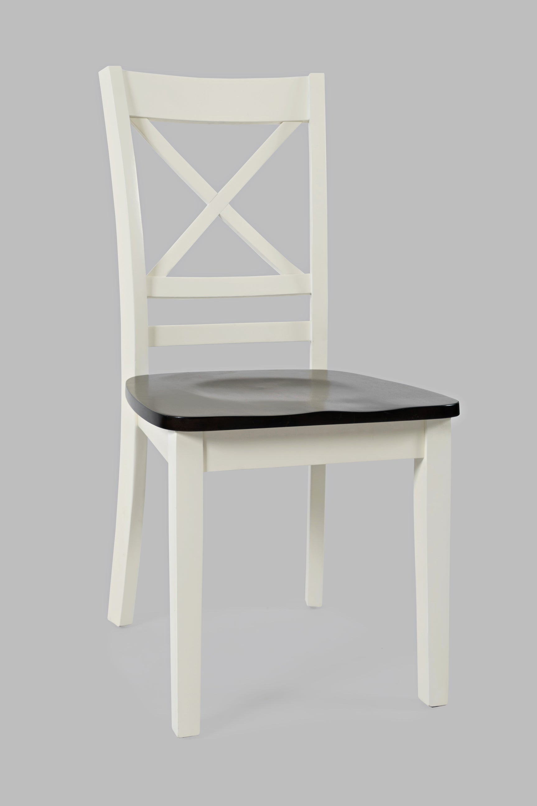 Asbury Park White/Autumn Brown X Back Chair (Set of 2) - Ornate Home