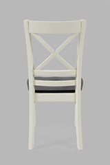 Asbury Park White/Autumn Brown X Back Chair (Set of 2) - Ornate Home