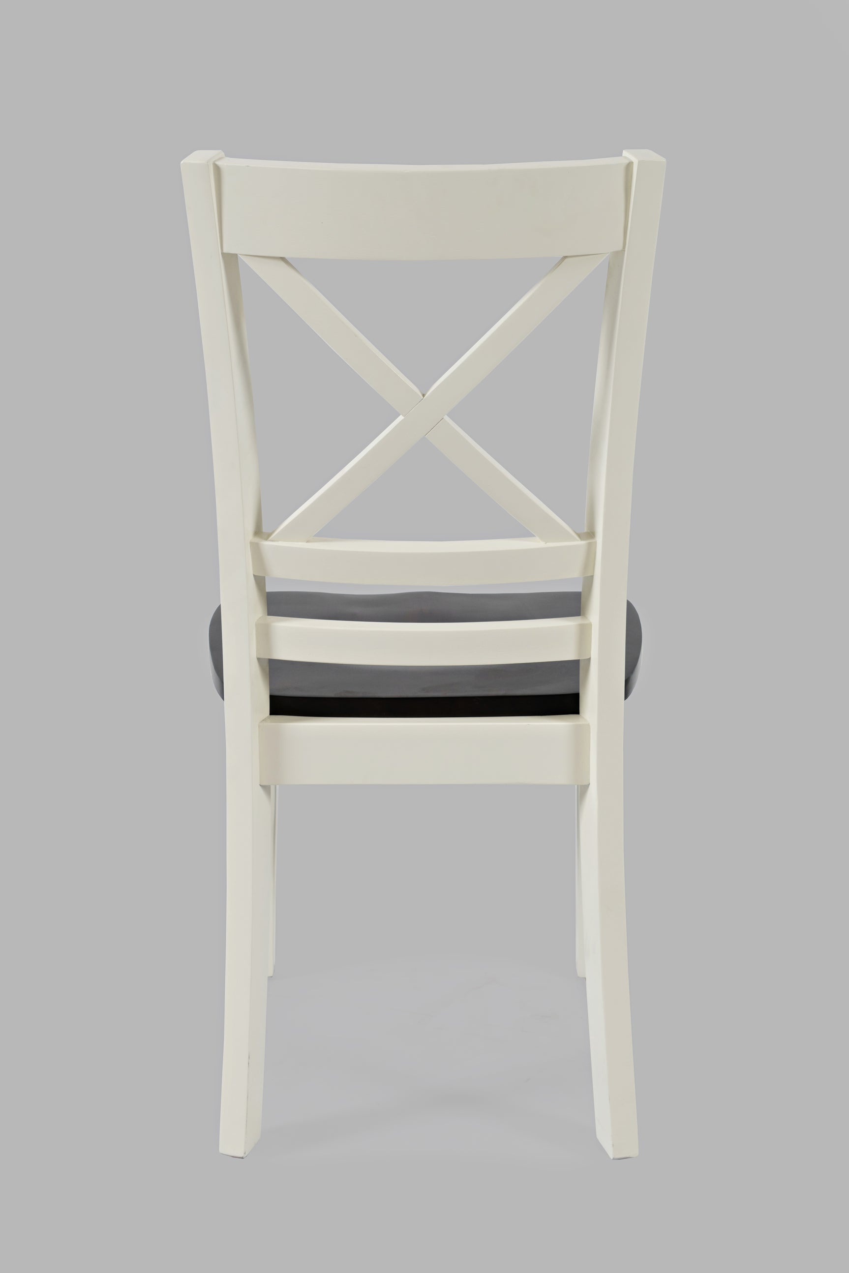 Asbury Park White/Autumn Brown X Back Chair (Set of 2) - Ornate Home