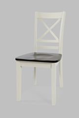 Asbury Park White/Autumn Brown X Back Chair (Set of 2) - Ornate Home