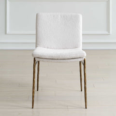 Ascend Textured White Dining Chair - Ornate Home