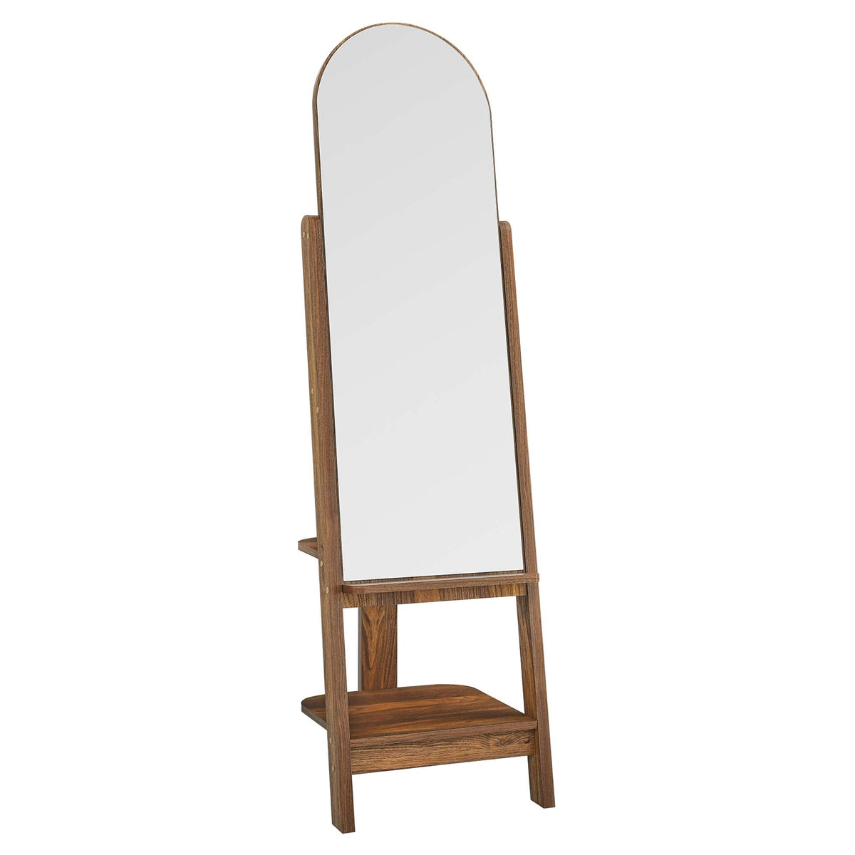 Ascend Walnut Standing Mirror - Ornate Home