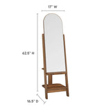 Ascend Walnut Standing Mirror - Ornate Home