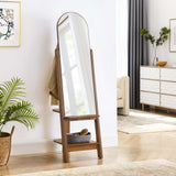 Ascend Walnut Standing Mirror - Ornate Home