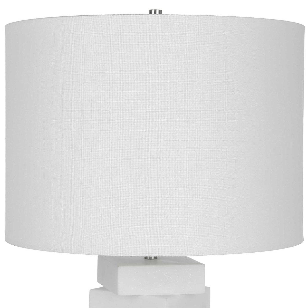 Ascent White Geometric Table Lamp - Ornate Home