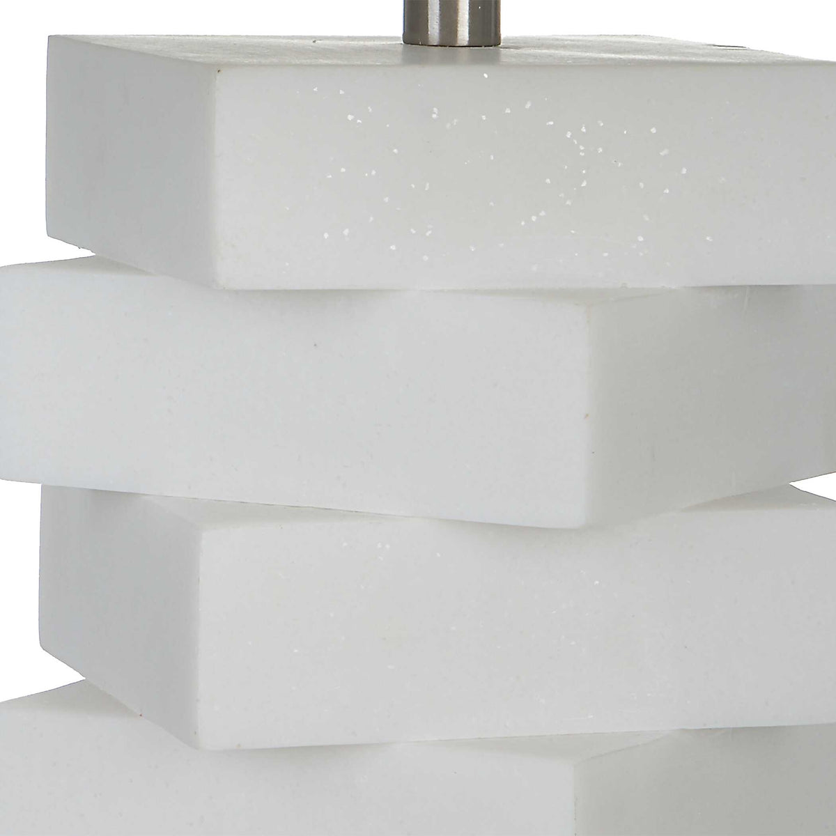 Ascent White Geometric Table Lamp - Ornate Home