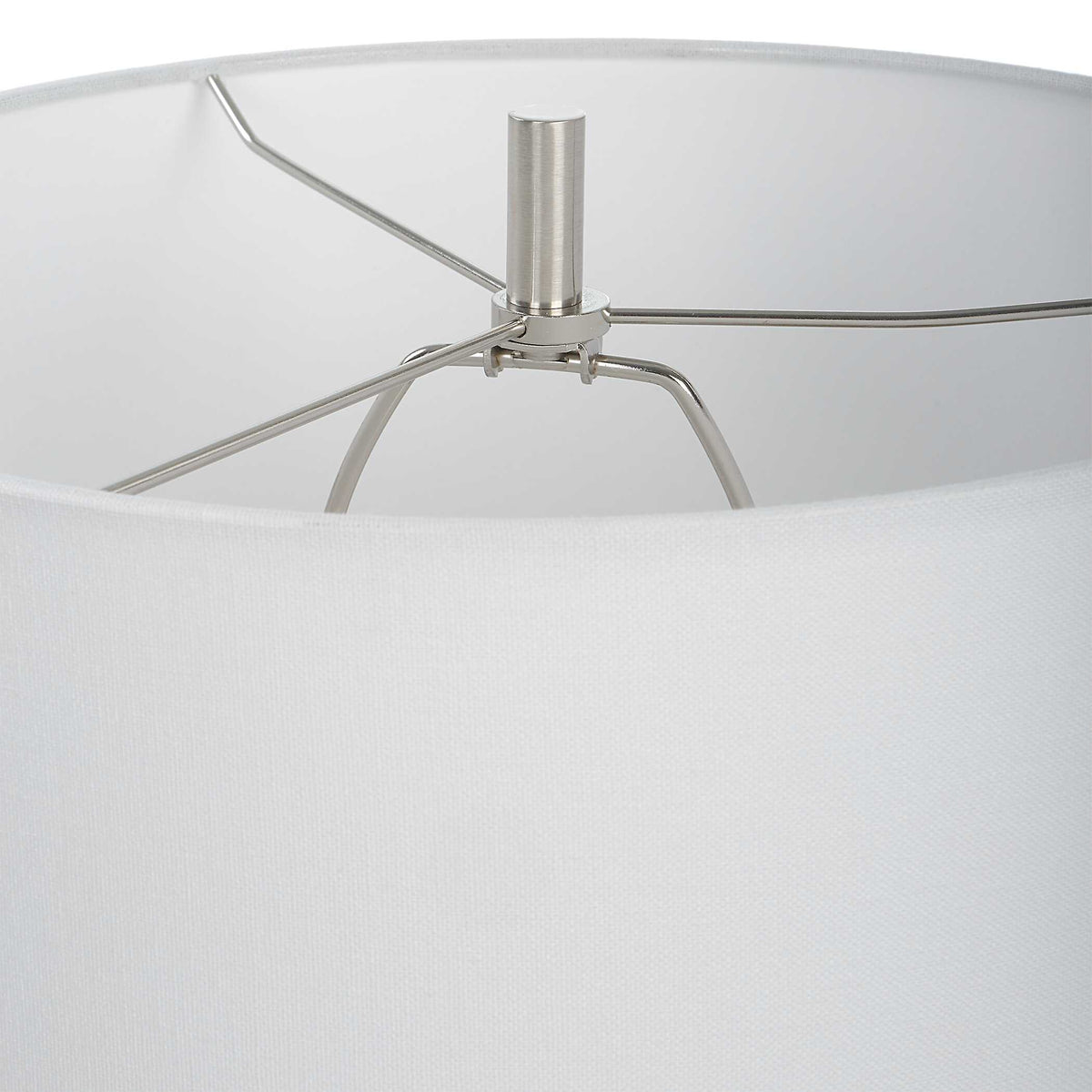 Ascent White Geometric Table Lamp - Ornate Home