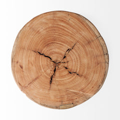 Asco Brown 18"H Rustic Solid Reclaimed Wood Stool - Ornate Home