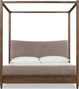 Ascott Mulch/Pecan Pie Queen Canopy Bed - Ornate Home